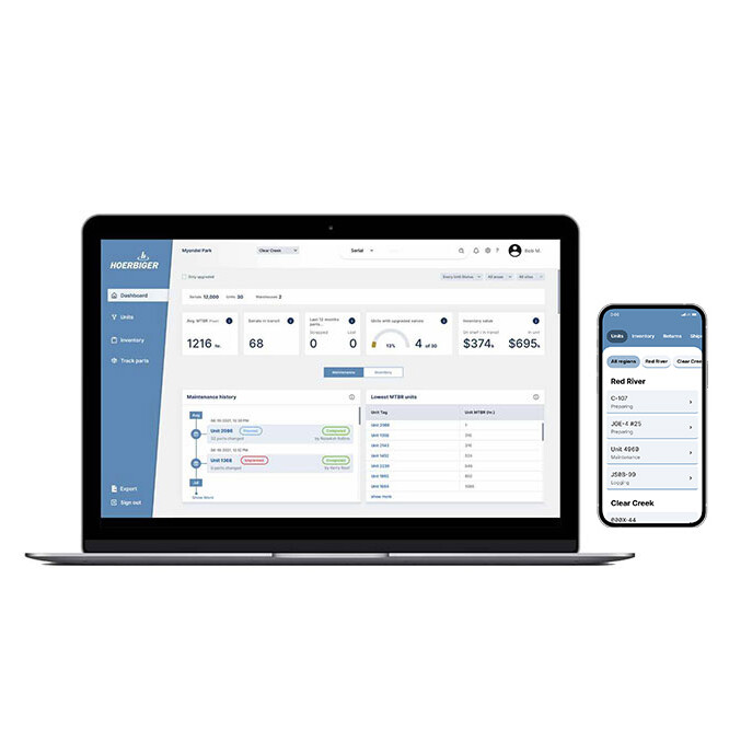VISTRA interface VISTRA interface on laptop and smartphone