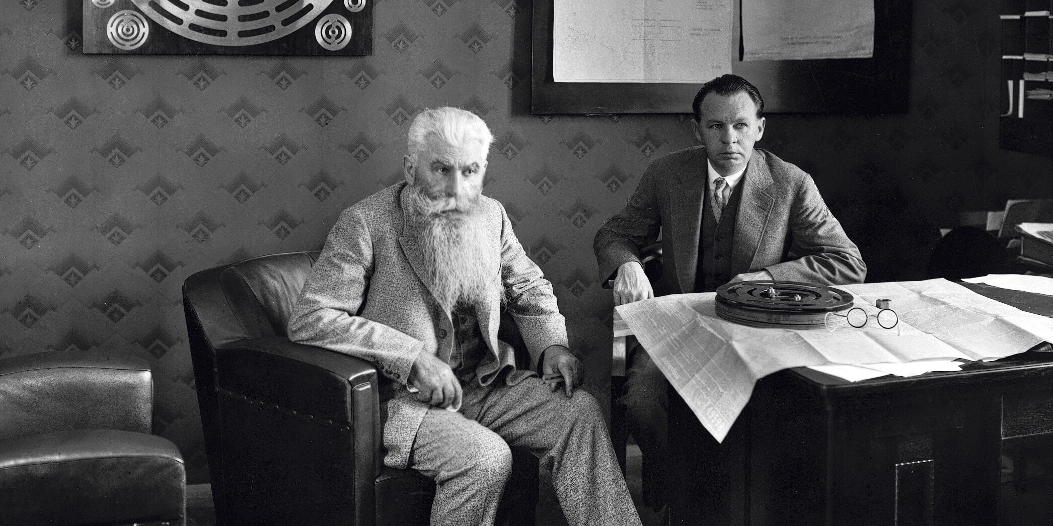 old hanns Hoerbiger is sitting in a chair old hanns Hoerbiger is sitting in a chair