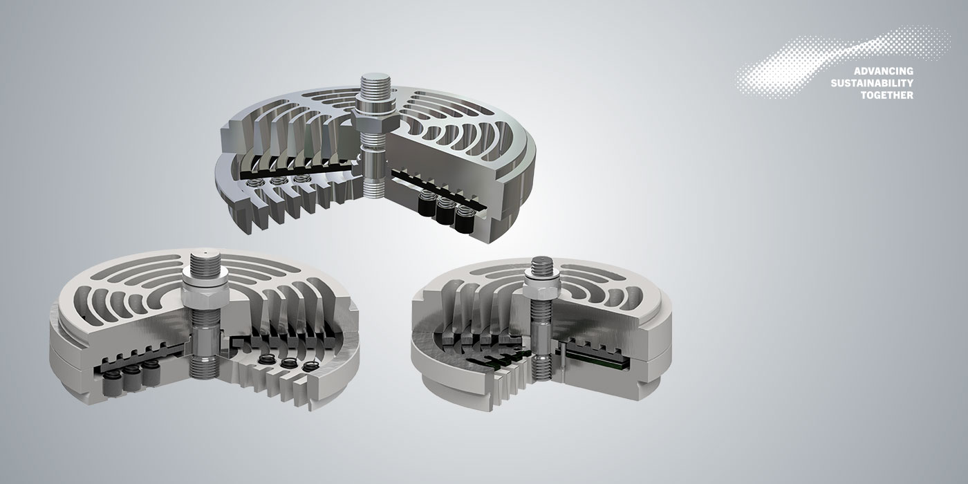 XP and CP valve with PowerPEEK Cutaway of an XP and CP valve with PowerPEEK and refinery