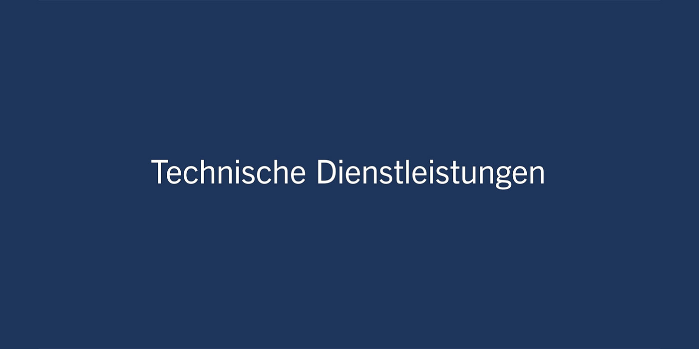 Animation zu technischen Dienstleistungen Animation zu technischen Dienstleistungen