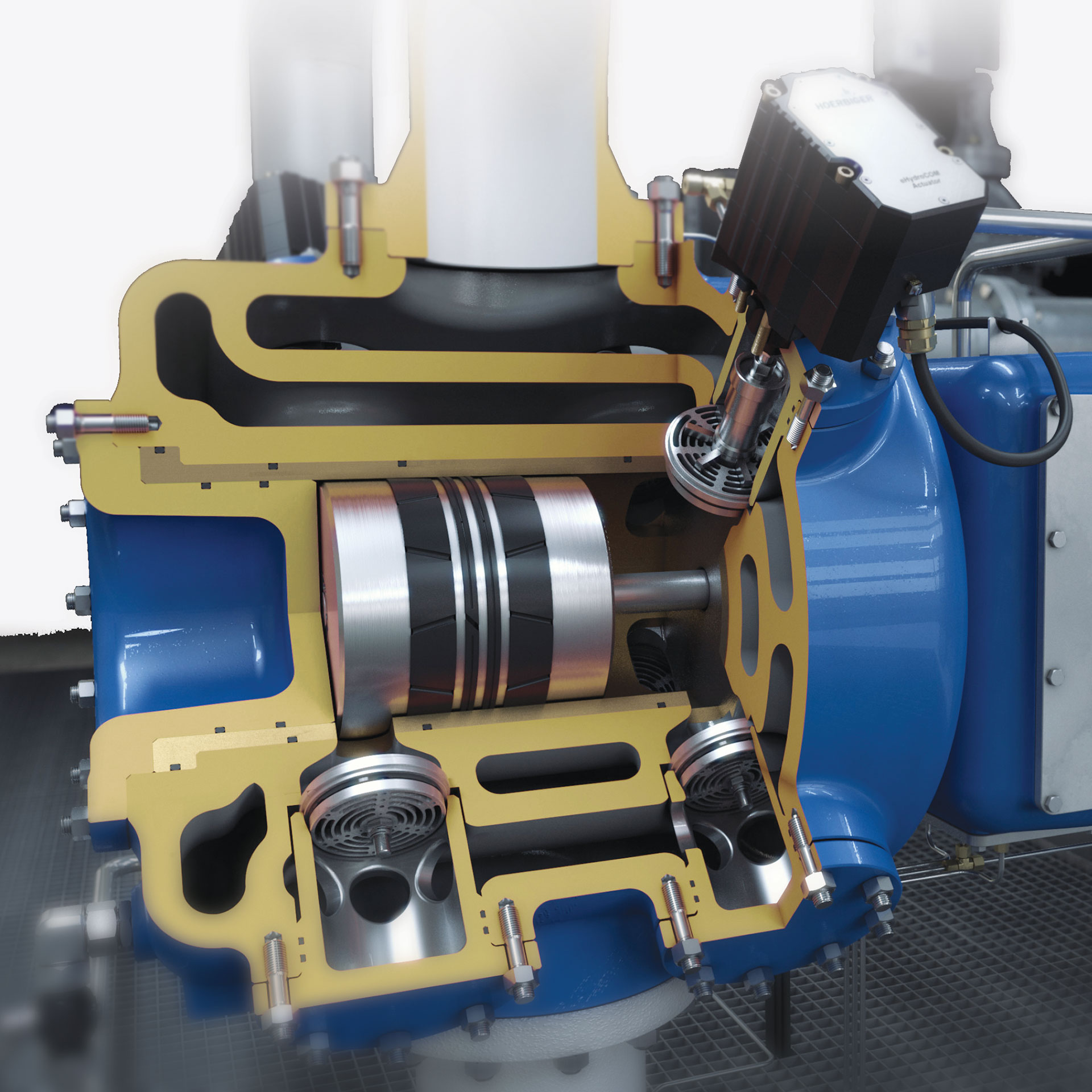 eHydroCOM System installed on a compressor eHydroCOM Sytem installed on a compressor