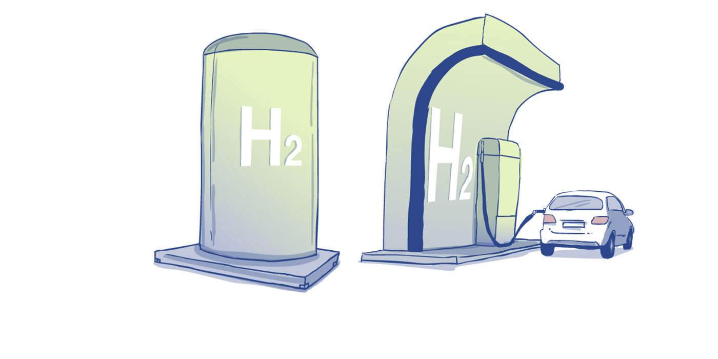 Hydrogen refueling station and tank Hydrogen refueling station and tank