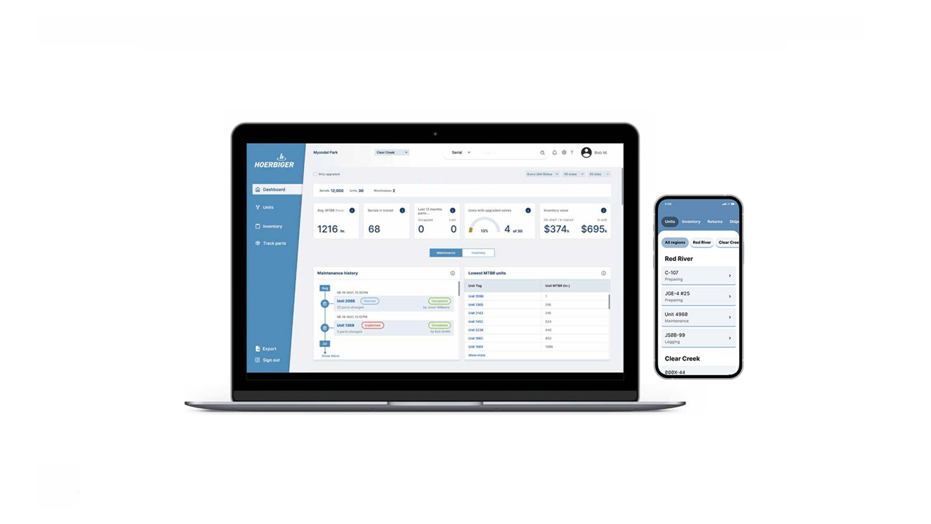 VISTRA interface VISTRA interface on laptop and smartphone